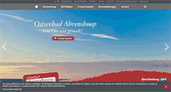 Desktop Screenshot of ostseebad-ahrenshoop.de