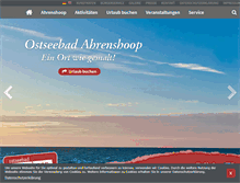 Tablet Screenshot of ostseebad-ahrenshoop.de